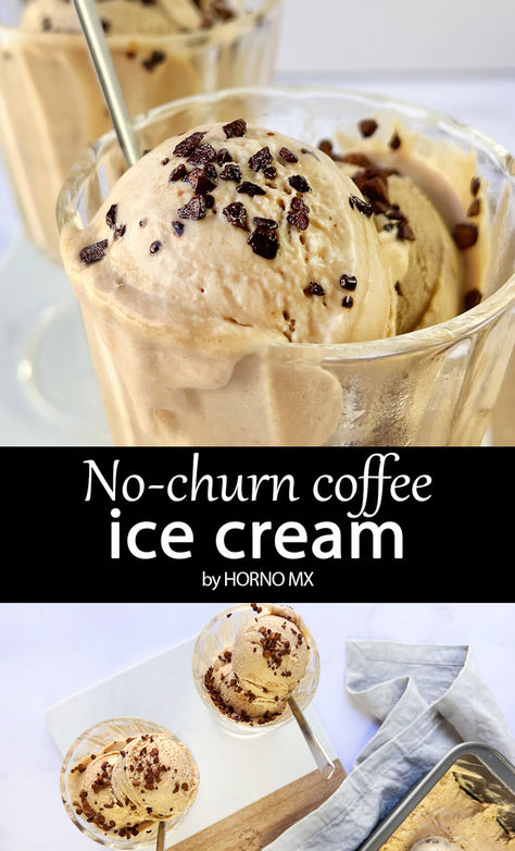 No Churn Coffee Ice Cream, No Churn Ice Cream Recipes, Frozen Yogurt Popsicles, Coffee Ice Cream Recipe, Recipe For Summer, Yogurt Popsicles, Coffee Ice, No Churn Ice Cream, Easy Coffee