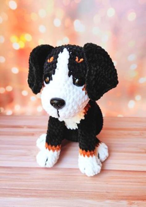 Crochet pattern stuffed dog/ Bernese moutain amigurumi dog/ Stuffed dog crochet pattern/ English pattern amigurumi pdf Dog Crochet Pattern, Dog Amigurumi, Amigurumi Dog, Dog Crochet, Animal Toys, Mountain Dog, Bernese Mountain, Bernese Mountain Dog, Mountain Dogs