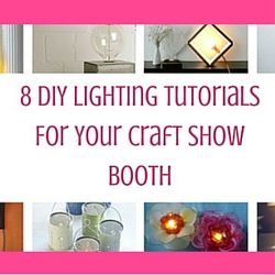 You really only have a matter of seconds to capture a customer's attention at a craft show, and good show lights can help you do that.  Lighting is one on the Craft Fair Table, Craft Show Booth, Craft Fairs Booth, Craft Pricing, Craft Show Displays, Show Booth, Craft Show, Craft Booth, Show Lights