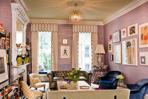 Home | Kemble Interiors Interior Knowledge, Kemble Interiors, Live Space, Upholstery Details, Celerie Kemble, Pink Rooms, Lacquered Walls, Luxe Living Room, Gramercy Park