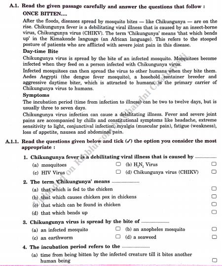 Unseen Passage for CBSE Class 8 with Answers Unseen Passage, Math Formula Chart, Formula Chart, Passage Writing, Study Stuff, Simple Present Tense, The Knack, Math Formulas, Mosquito Bite