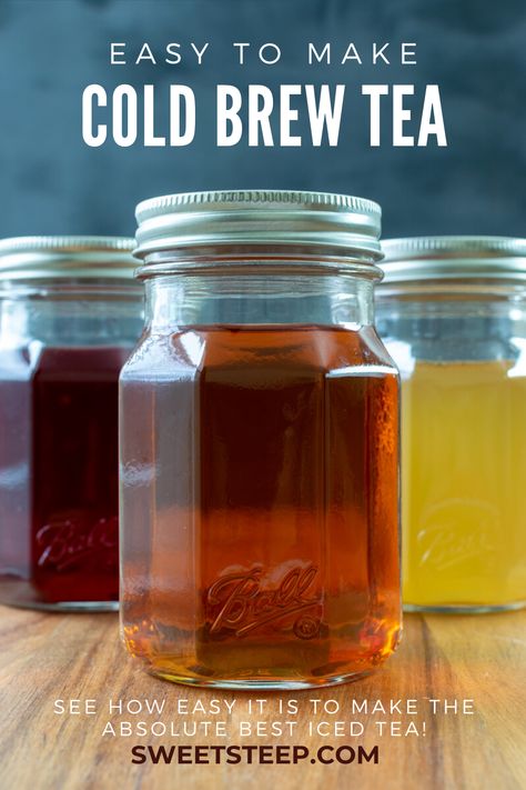 See how easy it is to make cold brew tea with this simple method and discover how cold brew tea infusion makes the perfect cup of refreshing iced tea. #tea #coldbrew #coldbrewtea #icedtea #besticedtea #drinks #summer Tea Mixology, Tea Concentrate Recipe, Cold Tea Recipes, Brown Sugar Milk Tea, Brown Sugar Milk, Iced Tea Recipes Homemade, Cold Brew Tea, Unsweetened Iced Tea, Make Cold Brew