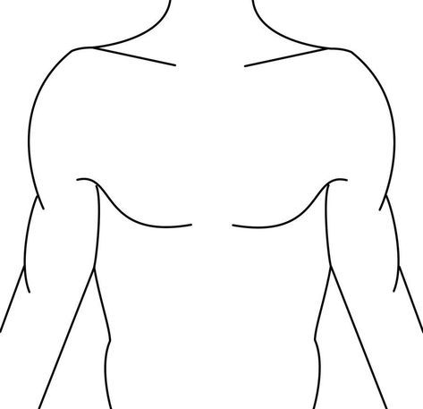 Stomach Sketch, Chest Template, Chest Sketch, Male Torso Drawing, Torso Drawing, Cool Tattoo Drawings, Male Torso, Tattoo Drawings, Cool Tattoos