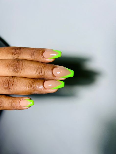 Green French Tips, Green French, French Tips, Green Nails, Nails Inspiration, Nails, Green