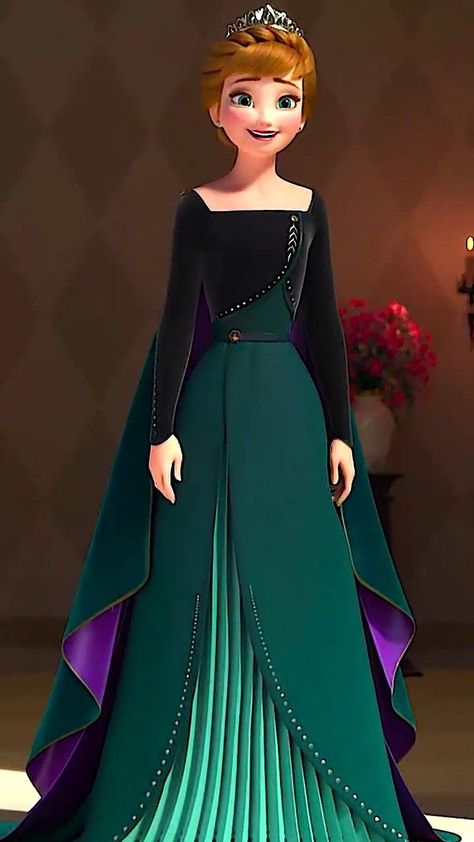 Mideval Dress, Anna Dress Frozen, Princess Anna Frozen, Frozen Fashion, Gown Aesthetic, Frozen Outfits, Disney Princess Cosplay, Anna Costume, Anna Disney