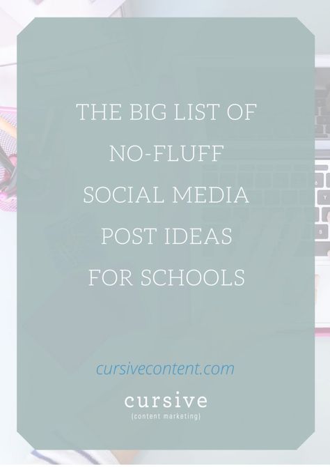 Let this become your go-to resource when planning your social media posts—the ones that will make an impact. School Social Media Post, School Social Media, Social Media Post Ideas, Social Strategy, School Daze, Make An Impact, School Food, Post Ideas, Private School