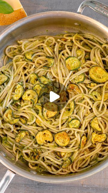 Stephanie Melim on Instagram: "Creamy Spaghetti alla Nerano! 🌿 Comment RECIPE and I’ll message it to you!  The perfect way to use summer zucchini and basil from your vegetable and herb garden!  Made famous by Stanley Tucci, this spaghetti alla nerano has a creamy twist by blending fried zucchini with basil to make a silky luxurious pasta sauce.   A must make this summer!  https://girlwiththeironcast.com/creamy-spaghetti-alla-nerano/  #spaghettiallanerano #zucchinirecipes #zucchinipasta #friedzucchini #basil #pesto #pestopasta #pastalover #simplerecipes #italianfood #italianrecipes #easydinnerideas #easyrecipes #thrivemags" Zucchini Spaghetti Recipe, Vegetable And Herb Garden, Zucchini Pasta Recipes, Creamy Spaghetti, Fried Zucchini, Summer Zucchini, Stanley Tucci, Zucchini Pasta, Zucchini Fries