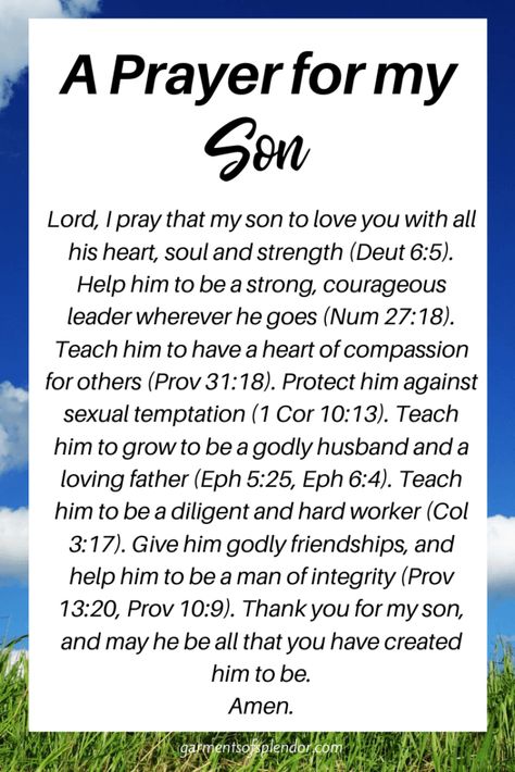 7 Scriptures To Pray Over Your Son, Prayers For My Son In Trouble, Prayer For Son Life, Size 12 Fashion For Women, A Prayer For My Son, Prayers For My Son, Pray For My Son, Scripture Prayers, Prayer For Son