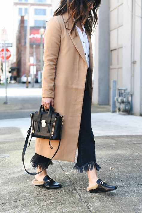 Mules With Fur Outfit, Gucci Fur Mules Outfit, Phillip Lim Pashli Mini Outfit, Gucci Fur Loafers Outfit, Fur Loafers Outfit, Steve Madden Loafers Outfit, Fur Mules Outfit, Gucci Mules Outfit, Gucci Fur Loafers