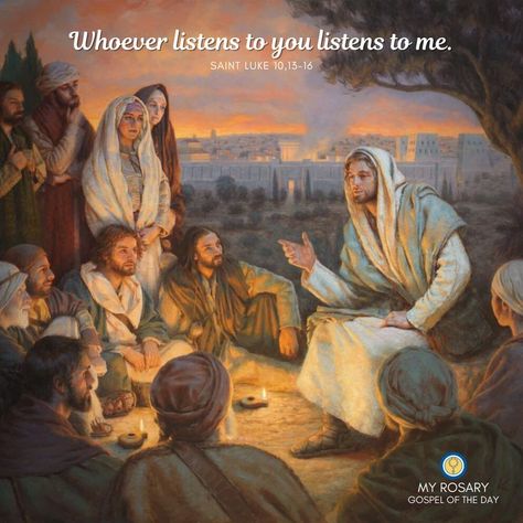 Whoever listens to you listens to me. -Saint Luke 10,13-16 St Faustina Kowalska, Luke The Evangelist, Divine Mercy Chaplet, Marriage Retreats, St Faustina, Saint Anthony Of Padua, Luke 6, I Love The Lord, Saint Luke