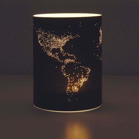 Diy Lampshade, Diy Lampe, Creative Lamps, Diy Lamp Shade, Diy Lamp, Décor Diy, Tealight, Lamp Shades, Home Fashion