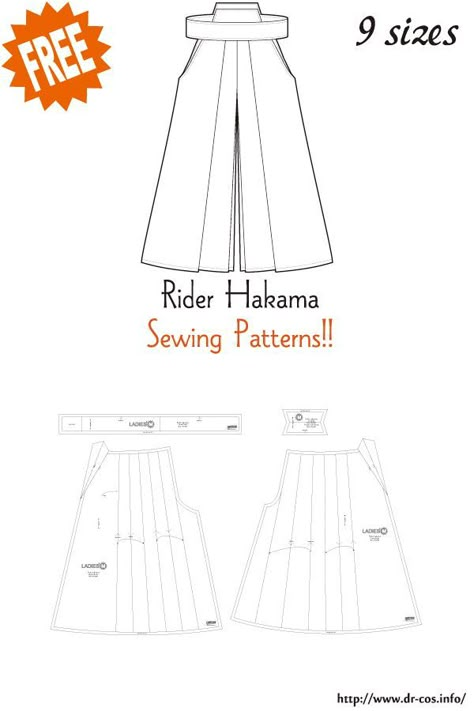 Diy Kimono Pattern, Kimono Pattern Free, Maleficent Wings, Cloth Simulation, Hakama Pants, Japanese Sewing Patterns, Easy Diy Clothes, Sewing Machine Basics, Kimono Pattern