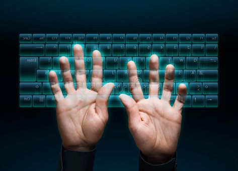 Virtual keyboard. Hand typing in on a virtual keyboard interface , #AD, #Hand, #keyboard, #Virtual, #interface, #virtual #ad Keyboard Images, Type Faster, Virtual Keyboard, Hand Images, Hand Type, Photography Website, Stock Images Free, Peace Gesture, Keyboard