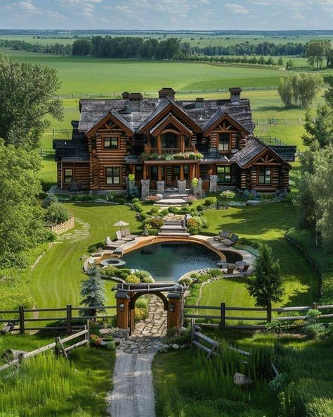 Country Home Exterior, Building Design Plan, Cabin Inspiration, Dream Life House, Log Cabin Homes, Log Home, Design Your Dream House, Dream House Exterior, Dream House Plans