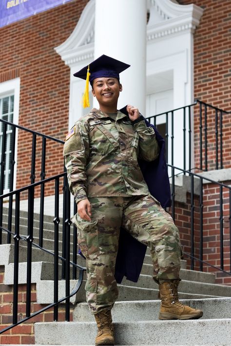 Army Graduation Pictures, Rotc Graduation Pictures, Military Senior Pictures, Jrotc Senior Pictures, Army Graduation Outfit, Military Graduation Outfit, Army Photoshoot, Military Photoshoot, Army Graduation