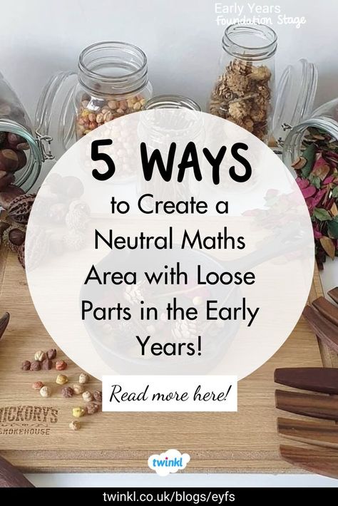 Create a neutral maths area in your early years setting with these tips and tricks. Incorporate loose parts such as conkers. Click the pin to read more. Reggio Emilia Toddler, Early Years Outdoor Area, Nature Based Classroom, Maths Eyfs, Reggio Emilia Classroom, Early Years Maths, Curiosity Approach, Numeracy Activities, Eyfs Classroom