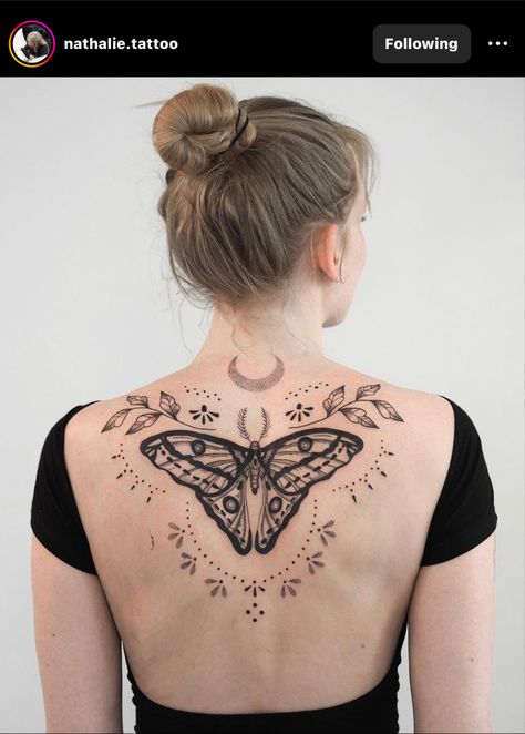 Pixie Tattoo, Upper Back Tattoos, Moth Tattoo, Back Tattoo Women, Tattoo Feminina, Dream Tattoos, Art Tattoos, Feminine Tattoos, Back Tattoos