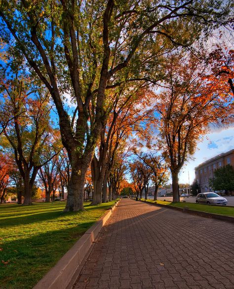 Downtown Prescott in the fall, Arizona Arizona Adventure, Prescott Arizona, Ocean Front Property, Desert Living, Prescott Az, Western Film, American Southwest, On The Road Again, In The Fall