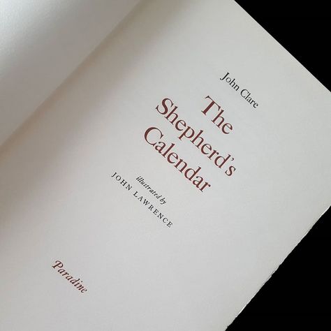 Mark’s book shelves on Instagram: “Title page from ’The Shepherd’s Calendar’ by John Clare, illustrated with tipped-in wood engravings by John Lawrence. Designed and printed…” Book Inner Page Design, Title Page Book Design, Book Title Design, Book Title Page, Thesis Design Layout, Literature Design, Book Title Page Design, Title Pages, Title Layout