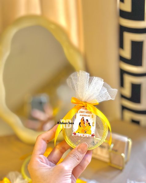 The yellow colors are just perfect for the Mayun! 🥹💛🫧Bangles make such a lovely favor for your bridesmaids💃🫧 💛Grab some to add a special touch to your wedding festivities!💛 . [Explore page, explore more, bangle favors, wedding fashion] Mehendi Favors Ideas, Mehndi Card, Mehendi Favours, Mehndi Party, Mehendi Outfits, Wedding Festivities, Cute Puns, Wedding Crafts Diy, Favors Wedding