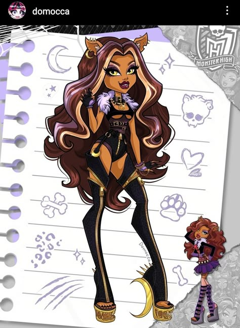 Monster High Clawdeen Wolf, Monster High Clawdeen, Arte Monster High, Klub Winx, Monster High Pictures, Clawdeen Wolf, Moster High, Catty Noir, Monster High Art