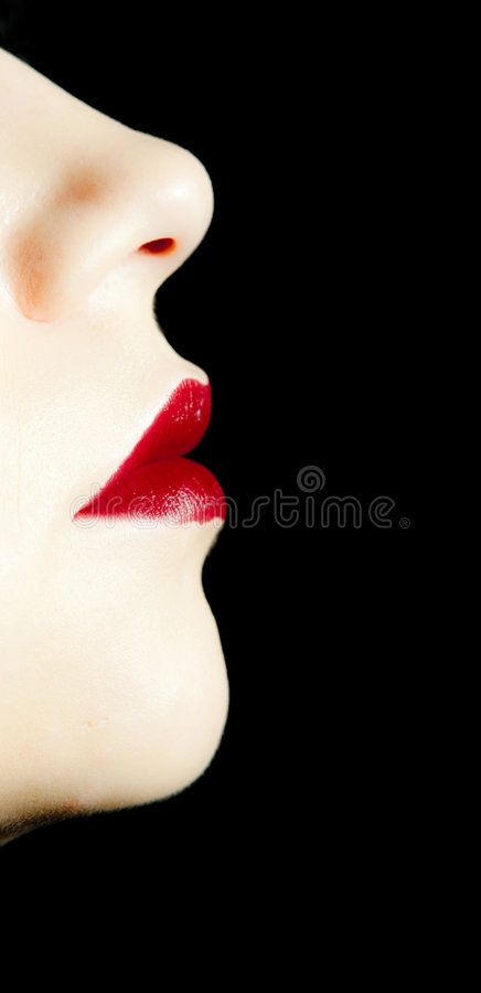 Lips Profile, Lips Reference, Profile Photography, Profile Drawing, Side Profile, Design Products, Female Images, Red Lips, Art Ideas