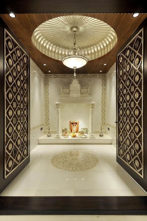 बेडरूम डिजाइन, Temple Room, Pooja Door Design, Mandir Design, Temple Design For Home, Pop Ceiling Design, Pooja Room Door Design, Pooja Room Design, Room Door Design