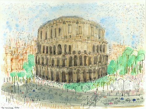 LARGE ROME ART Print Colosseum Painting, Signed Giclee Print, Italy Watercolor, Italian Wall Art, Rome Building, Rome Amphitheatre Drawing - Etsy The Colleseum, The Colosseum Rome, Rome Painting, Italy Watercolor, Rome Art Print, Rome Print, Italian Wall Art, Rome Art, Italy Art Print