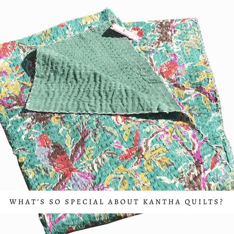 Kantha Jacket Pattern Free, Diy Kantha Quilt, Kantha Quilt Tutorial, Siddi Quilts, Kantha Embroidery Designs, Kawandi Quilting, Kantha Work Dupatta, Novelty Quilts, Bohemian Rooms