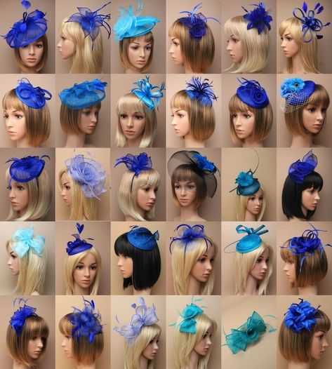 Royal Blue Fascinator, Navy Fascinator, Fascinator Wedding, Blue Fascinator, Fascinator Hairstyles, Royal Blue Wedding, Flower Fascinator, Blue Headband, Blue Cobalt