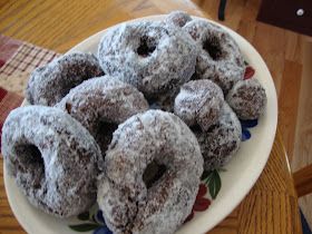 The Wednesday Baker: Chocolate Donuts Cake Donut Recipe Fried, Buttermilk Donut Recipe, Donut Recipe Fried, Chocolate Doughnuts Recipe, Buttermilk Donuts, Donuts Chocolate, Cake Donuts Recipe, Breakfast Donuts, Baked Donut Recipes