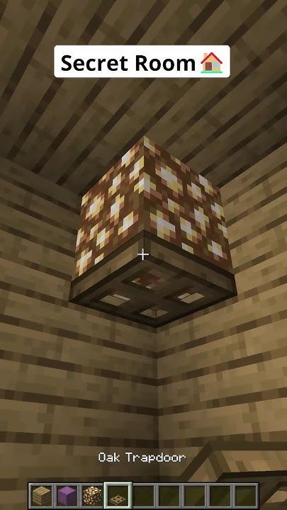 Minecraft Secret Room🤫 #shorts Secret Room Minecraft, Minecraft House Decor Ideas, Minecraft Game Room, Minecraft Couch, Minecraft Room Designs, Interior Design Minecraft, Minecraft Bedding, Minecraft Secrets, Secret Room