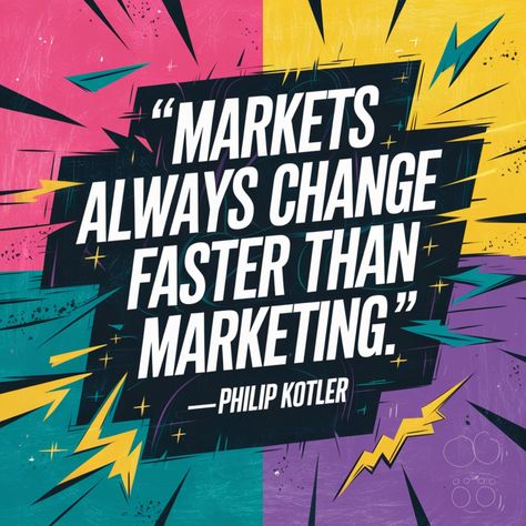 "Markets always change faster than marketing" —Philip Kotler #marketing #marketingdigital #digitalmarketing #marketingtips #marketingstrategy #marketingadvice Philip Kotler, Marketing Advice, Marketing Consultant, Business Growth, Business Marketing, Marketing Tips, Marketing Strategy, Digital Marketing, Marketing