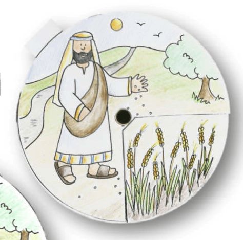 KREATIVES Parable Of The Sower For Kids, Bible Class Activities, Children's Church Crafts, Sunday School Crafts For Kids, Christian Crafts, Church Crafts, Class Activities, Children's Ministry, Bible Crafts