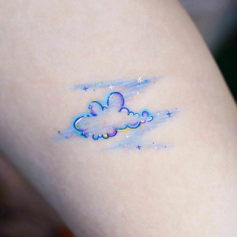 Watercolor Cloud Tattoo Clouds And Stars Tattoo, Watercolor Dragonfly Tattoo, Watercolor Mountains Tattoo, Narwhal Tattoo, Watercolor Galaxy Tattoo, Seoul Hongdae, Geometric Watercolor Tattoo, Watercolor Cat Tattoo, Watercolor Tattoo Sleeve