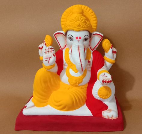 Ganpati Bappa Idol, Clay Statues, Lord Balaji Hd Wallpaper 4k, Jalaram Bapa, Ganpati Idol, Ganesh Decoration, Clay Ganesha, Ganesh Murti, Diy Necklace Display