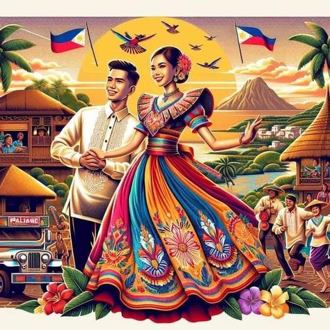 Philippine Culture, Art Competition Ideas, Philippine Art, Philippines Culture, 10 Interesting Facts, Filipino Culture, Christmas Shows, Poster Drawing, Aesthetic Eyes