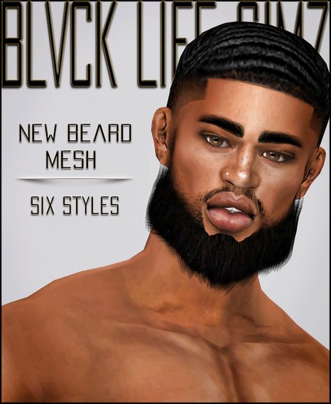 Sims 4 Black Beard Cc, The Sims 4 Black Men Hair Cc, The Sims 4 Black Male Hair, Sims 4 Black Beard, Sims 4 Mens Facial Hair Cc, Sims 4 Cc Male Facial Features, Sims 4 Beard Facial Hair, Sims 4 Cc Men Dreads, Black Male Cc Hair