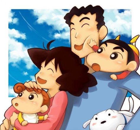 Shinchan Cute, Shinchan Wallpapers, Family Drawing, Anime Version, Shin Chan, Cute Family, Season 3, Things To Do, Angeles