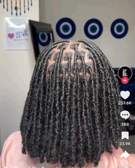 locs fauxlocs shorthairstyles Short Locs Hairstyles Braids, Faux Loc Bob Dreads Black Women, Faux Loc Knot Bob, Bob Distressed Locs, Short Brown Faux Locs, Short Boho Butterfly Locs, Short Bob Locs Hairstyles, Bohemian Soft Locs Bob, Soft Locs Hairstyles Short