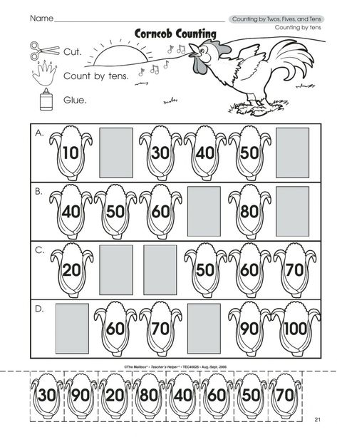 Count By Tens, Counting By Tens, Counting In 5s, Counting By 5's, Counting Objects, Education Templates, Counting On, Tens And Ones, Skip Counting