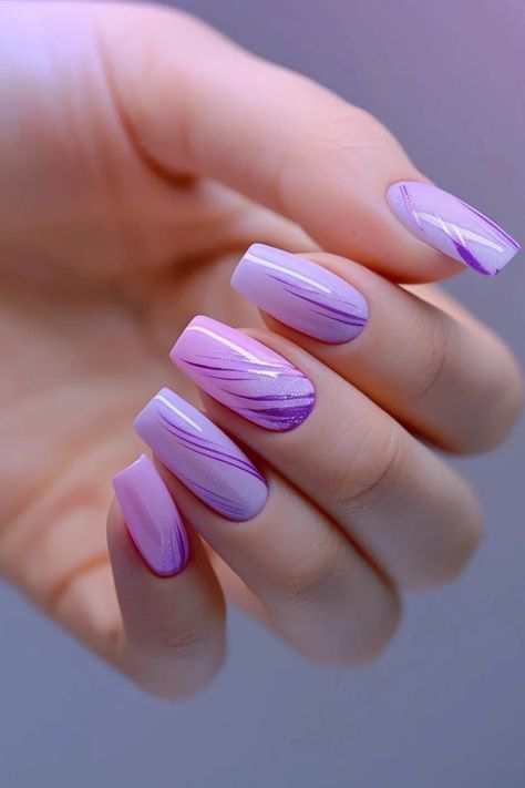 Add a touch of elegance with 33 light purple nail art designs! Discover chic and sophisticated styles perfect for any occasion. Diy Valentine's Nails, Purple Nail Art Designs, Light Purple Nails, Pink White Nails, Pink Nail Colors, Purple Nail Art, Elegant Nail Art, Glittery Nails, Heart Nail Art