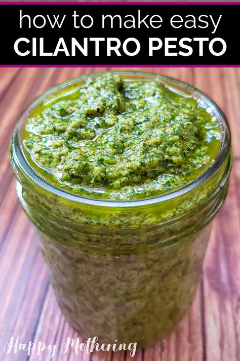 Pesto Rice, Gluten Free Pasta Dishes, Best Salsa Recipe, Homemade Pesto Recipe, Easy Sauce Recipe, Pasta Sauce Recipe, Easy Pasta Sauce, Cilantro Pesto, Salad Dressing Recipes Healthy