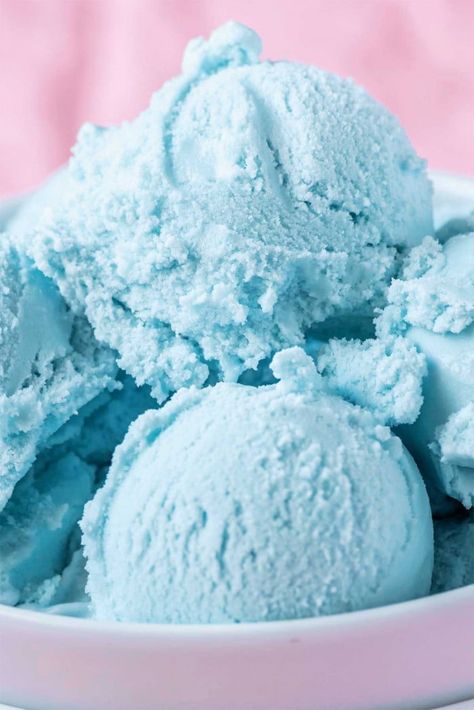 Cotton Candy Ice Cream Recipe, Cotton Candy Recipe, Cotton Candy Ice Cream, Blue Ice Cream, Cotton Candy Flavoring, Ice Cream Maker Recipes, Candy Ice Cream, Protein Ice Cream, Keto Ice Cream