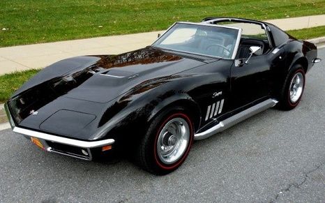 Black Corvette, 1969 Corvette, Old Corvette, Corvette C3, Old Muscle Cars, Classic Corvette, Matching Numbers, Tuxedo Black, Chevy Muscle Cars