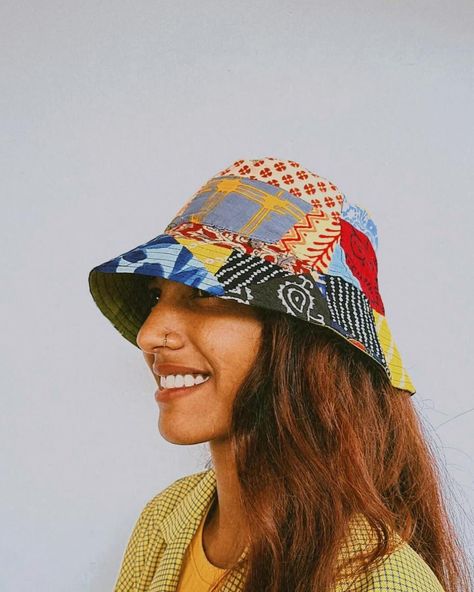 Top off your summer style with a splash of sustainability! ☀️🧢 Our patchwork bucket hat, crafted from upcycled fabric scraps, is the perfect accessory to add a pop of personality and eco-conscious flair to your sunny day outfits. #EcoChic 🌼🌿 Patchwork Bucket Hat, Upcycled Fabric, Day Outfits, Eco Conscious, Sunny Day, Fabric Scraps, Summer Style, Sunny Days, Sunnies