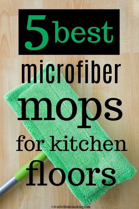 The best microfiber mops for kitchen floors! Find out the BEST spray mop, wet mop, dry mop, dust mop, and the best microfiber mop for hardwood floors. #cleaninghints  #cleaningtricks #cleaningtips #cleaning #cleaninghacks #creativehomemaking Homemade Floor Cleaners, Arm And Hammer Super Washing Soda, Reusable Mop Pads, Clean Hardwood Floors, Kitchen Floors, Spray Mop, Washable Pads, Homemade Laundry Detergent, Homemade Laundry