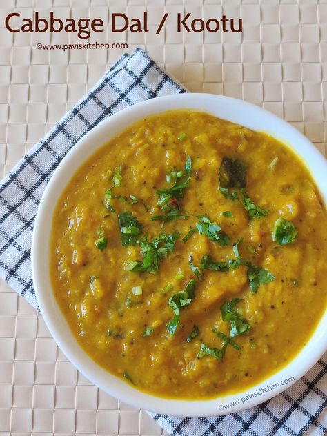 Cabbage kootu recipe | South Indian cabbage dal curry | Muttaikose kootu recipe Cabbage Kootu Recipe, Cabbage Curry Recipes Indian, Indian Cabbage, Cabbage Health Benefits, Kootu Recipe, Cabbage Curry, Recipe Cabbage, Dal Curry, Cabbage Benefits