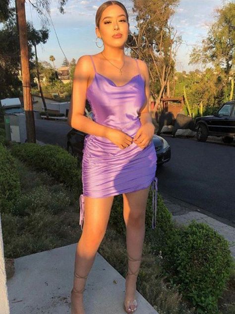 Homecoming Dresses, Cheap Homecoming Dresses Online - Hebeos Mini Homecoming Dresses, Make Your Own Dress, Dress Homecoming, Dress Spaghetti, Samara, Vestido Casual, Ruched Dress, Homecoming Dress, Spaghetti Strap Dresses