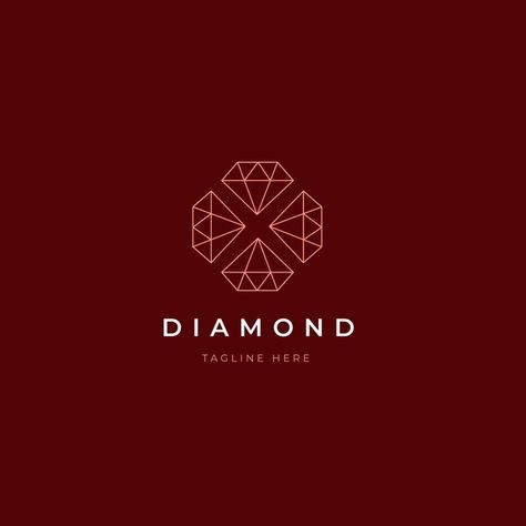 Gem Logo Design Ideas, Diamond Logo Ideas, Diamond Logo Design Ideas, Diamond Branding, Diamond Graphic Design, Jewelry Store Logo, Diamond Logo Design, Jewelry Store Branding, Jewelry Brand Logo